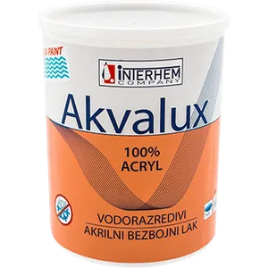 AKVALUX Vodorazredivi akrilni bezbojni lak 3l