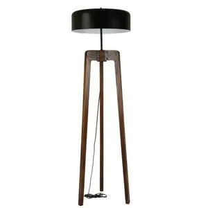 Çağla Ceviz Lambader - Crni Veliki Retro 8 Glava