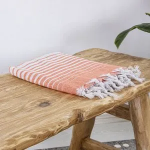 Alagra - Orange Orange Fouta (Beach Towel)