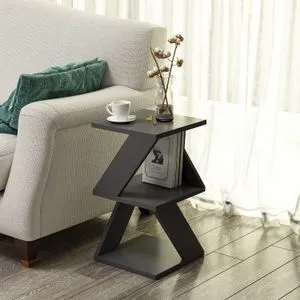 Albeni - Anthracite Anthracite Side Table