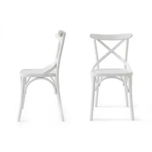 Albero19 White Chair Set (2 Pieces)
