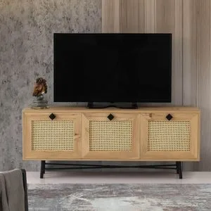 Alcazar 140 Oak
Black TV Stand