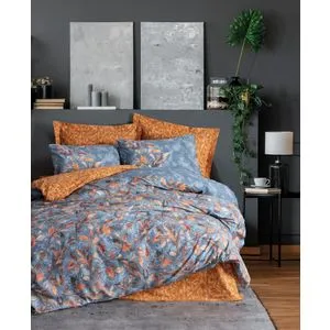 Alekra - Mustard Mustard Ranforce Single XXL Quilt Cover Set (DE)