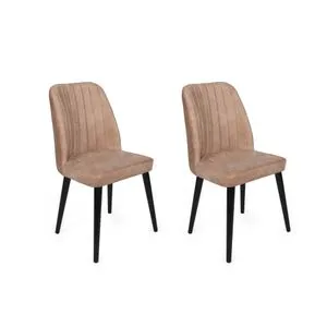 Alfa-433 V2 Beige
Black Chair Set (2 Pieces)