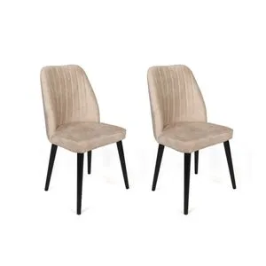 Alfa -434 V2 Set Stolica u Crnoj Boji (2 Komada)