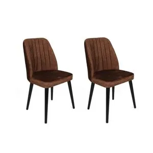 Alfa-436 V2 Brown
Black Chair Set (2 Pieces)