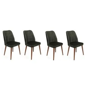 Alfa-462 V4 Khaki
Walnut Chair Set (4 Pieces)