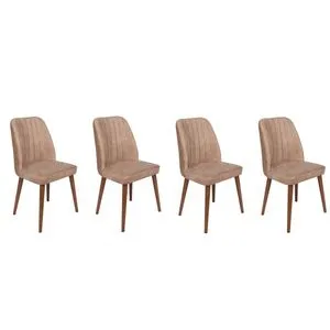 Alfa-463 V4 Beige
Walnut Chair Set (4 Pieces)