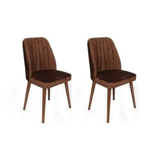 Alfa-466 V2 Brown
Walnut Chair Set (2 Pieces)