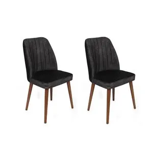 Alfa-467 V2 Anthracite
Walnut Chair Set (2 Pieces)