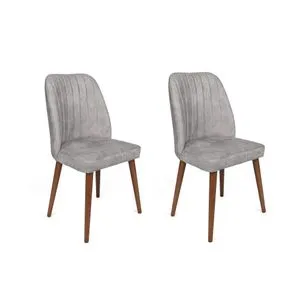 Alfa-468 V2 Grey
Walnut Chair Set (2 Pieces)