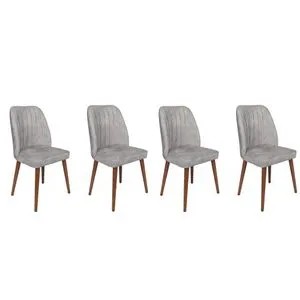 Alfa-468 V4 Grey
Walnut Chair Set (4 Pieces)