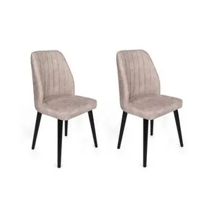 Alfa-469 V2 Cream
Black Chair Set (2 Pieces)