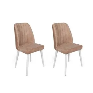 Alfa-493 V2 Mink
White Chair Set (2 Pieces)