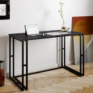 Alfa - Black Black Study Desk