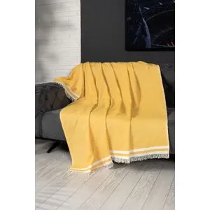 Alinda - Mustard (170 x 300) Mustard Sofa Cover