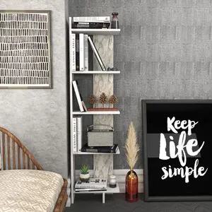 Alis - White White Bookshelf