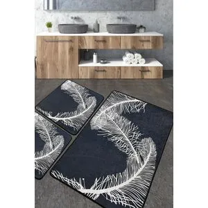 Alisan Multicolor Bathmat Set (3 Pieces)