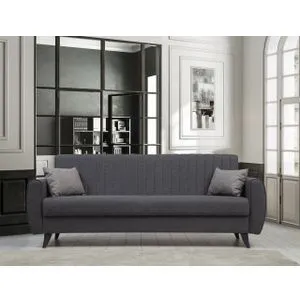 Alkon - Dark Grey Dark Grey 3-Seat Sofa-Bed
