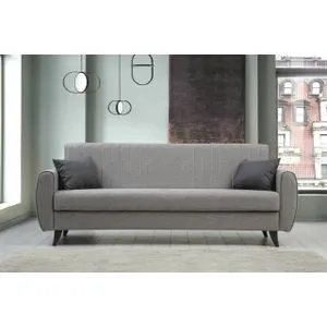 Alkon - Light Grey Light Grey 3-Seat Sofa-Bed
