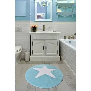 All Star - Turquois Multicolor Acrylic Bathmat