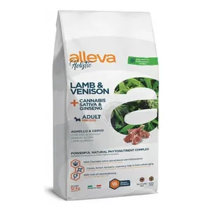 Alleva Holistic Dog Adult Lamb & Venison + Hemp & Ginseng Mini 12 kg