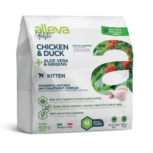 Alleva Holistic Kitten Chicken & Duck + Aloe Vera & Ginseng 10 kg