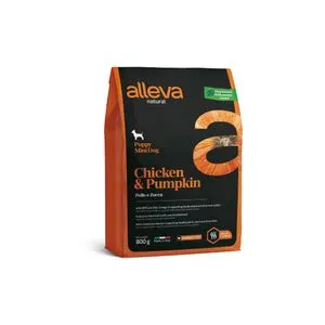 Alleva Natural Dog Puppy Chicken & Pumpkin Mini 800 g