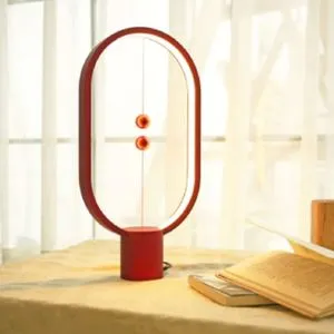 Allocacoc LED Elipsasta USB lampa plasticna crvena, "Heng Balance"