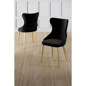 Alpa - Black, Gold Black
Gold Chair Set (6 Pieces)