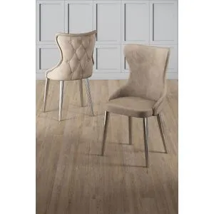 Alpa - Set stolica Cappuccino, Chrome (4 komada)