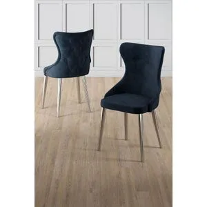 Alpa - Set stolica u antracit i hrom boji (6 komada)