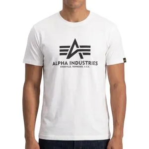 Alpha Industries Basic Big Logo dečja majica, bela