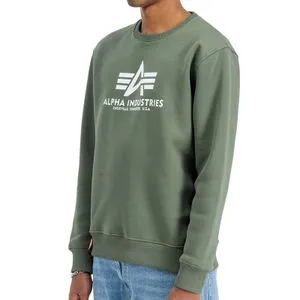 Alpha Industries dukserica Basic za muškarce, maslinasta