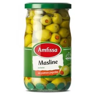 Amfissa Masline zelene sa paprikom 680g