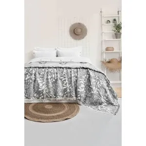 Amore - Grey Grey Double Bedspread Set