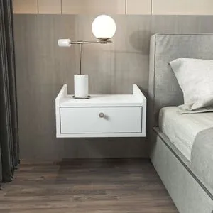 Anel - White White Nightstand