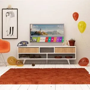 Angola Oak
White TV Stand