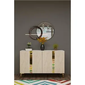 Anka 120 - White, Travertine, Gold White
Travertine
Gold Console