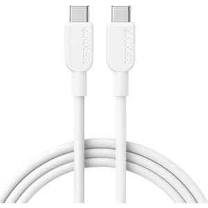 Anker USB-C to USB-C Cable 6ft (240W) Braided White