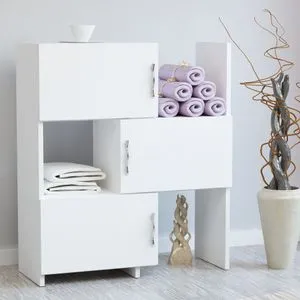 Anna - White White Multi Purpose Cabinet