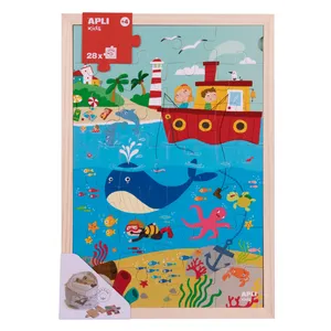 APLI kids Drvene puzle - More