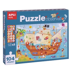 APLI kids Puzzle piratski brod