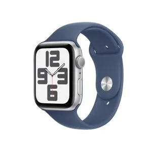 APPLE Watch SE2 v3 GPS 44mm Silver Alu Case with Denim Sport Band - S/M (mxeq3qv/a)