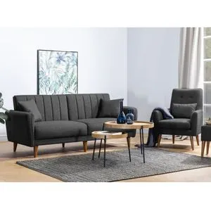 Aqua-TKM01-1053 Anthracite Sofa-Bed Set