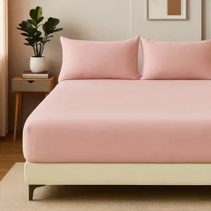 Čaršav Flanel 150x200cm+25cm Svetlo roze boja