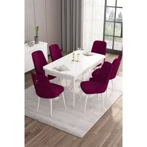 Are - White, Damson White
Damson Extendable Dining Table & Chairs Set (7 Pieces)
