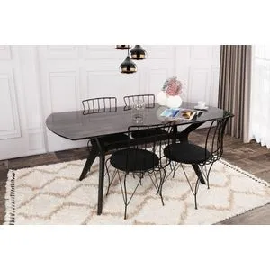 Ares 1041 Black Dining Table