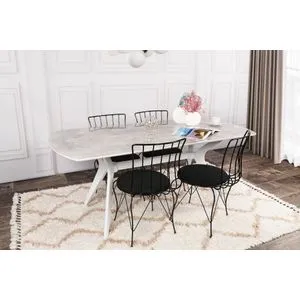 Ares 1042 White Dining Table