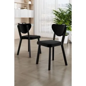 Arfe - Black Black Chair Set (6 Pieces)
